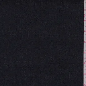 1 3/8 YD PC-Dark Ink Blue Crepe Denim Fabric