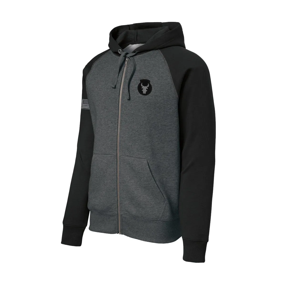 34th Infantry Color Block Zip Up Hoodie