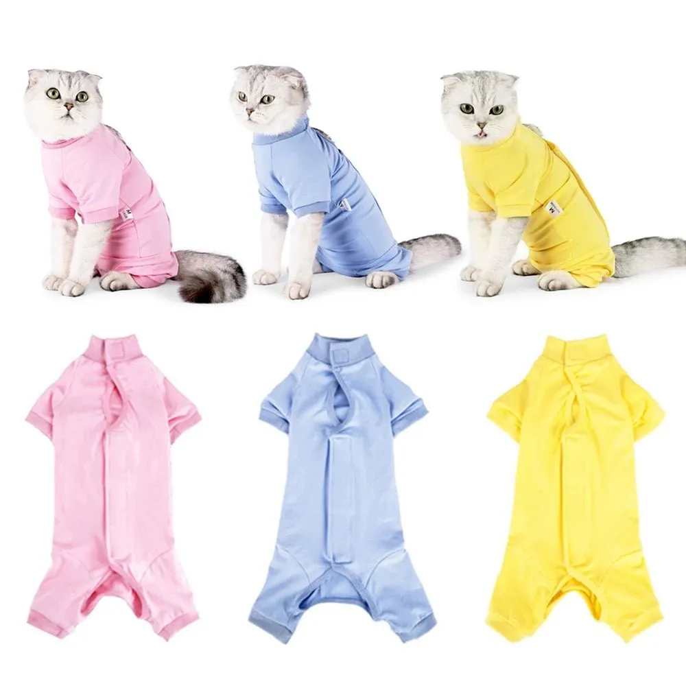 AnniePaw Cat Surgical Recovery Jumpsuit Anti-Mite After Surgery Clothes