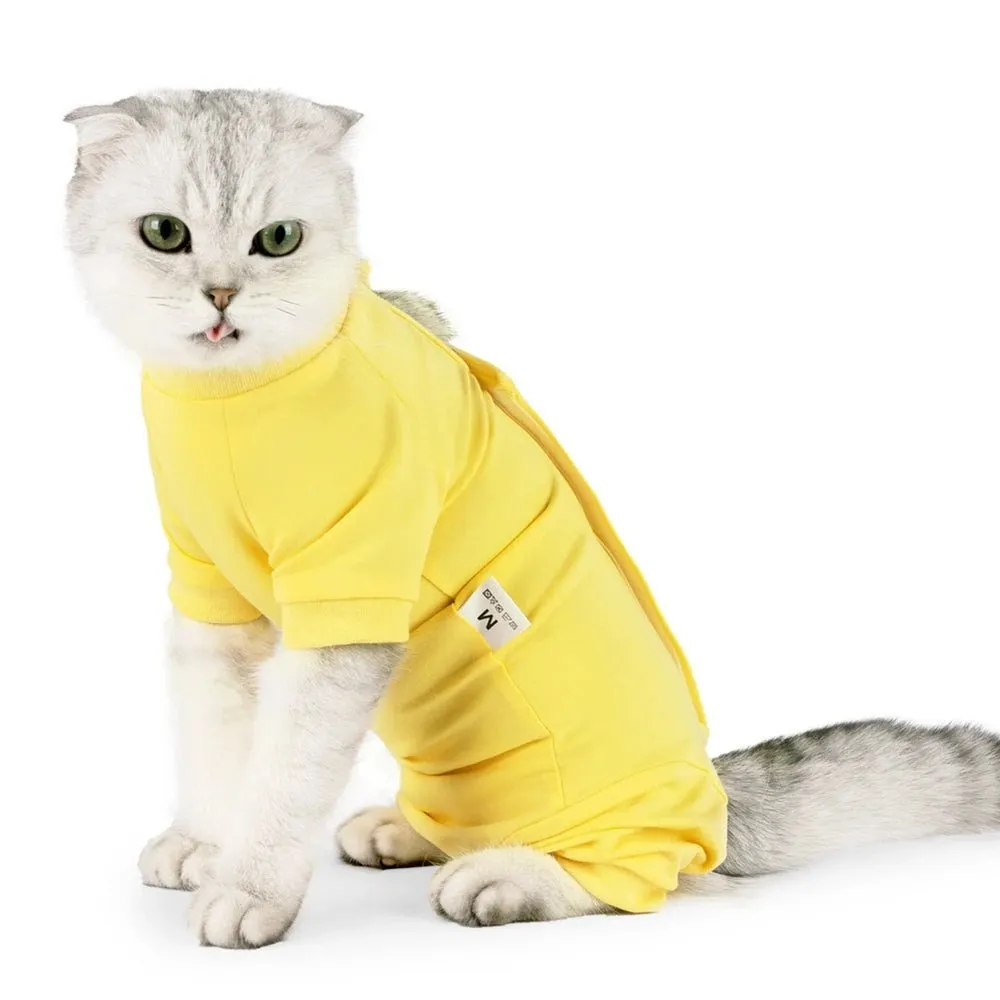 AnniePaw Cat Surgical Recovery Jumpsuit Anti-Mite After Surgery Clothes