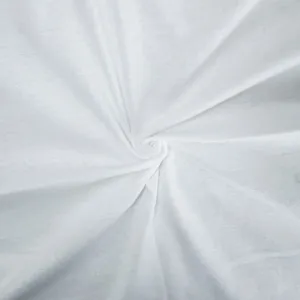 Bleach White Light Rib Knit Fabric