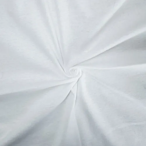 Bleach White Light Rib Knit Fabric