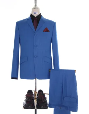 Blue Prince of Wales Check Suit for Men