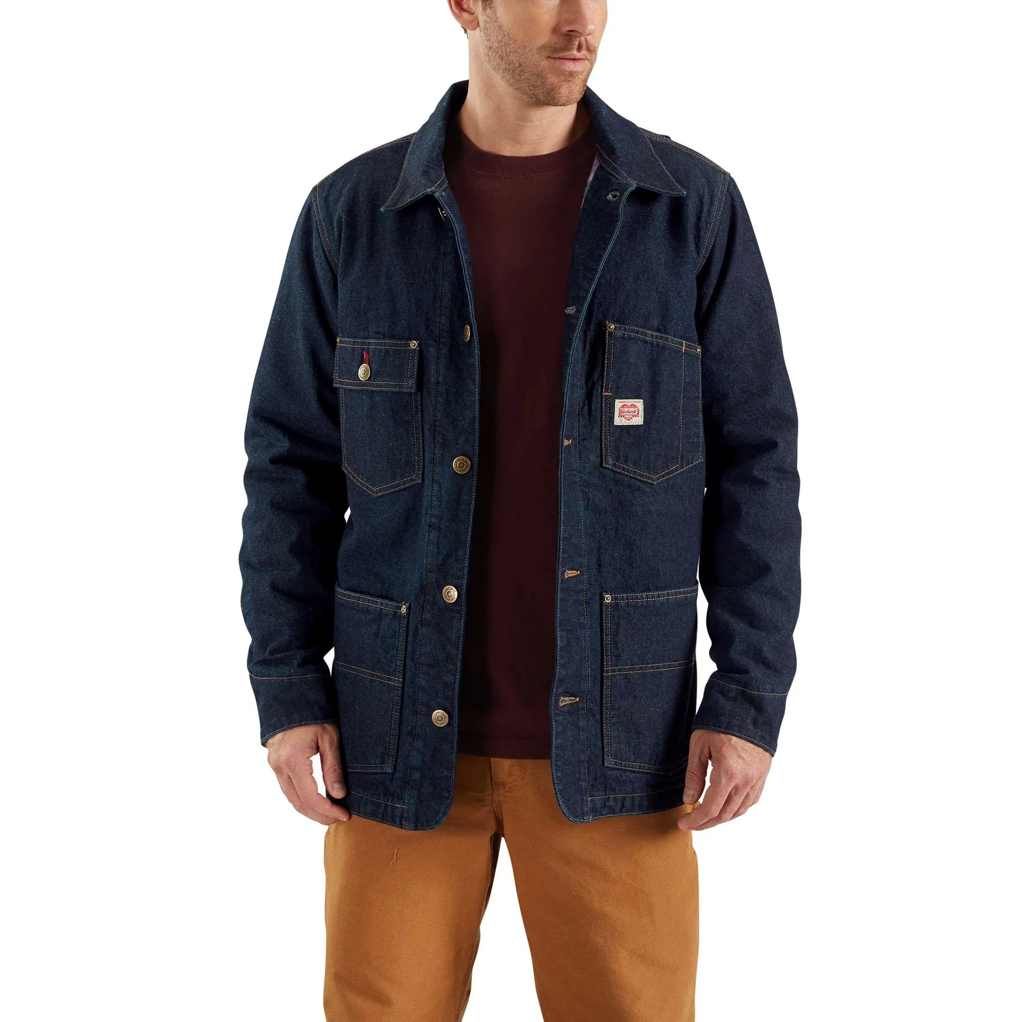 Carhartt x Faribault® Limited Edition Denim Chore Coat / Wool Blanket Lined