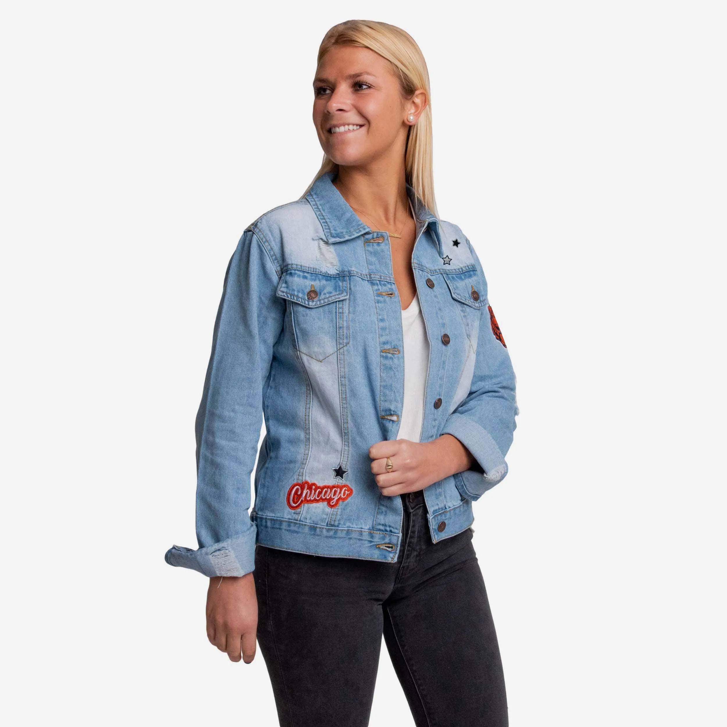 Chicago Bears Womens Denim Jacket