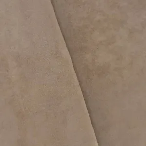 Cream Brown Faux Suede Home Decorating Fabric