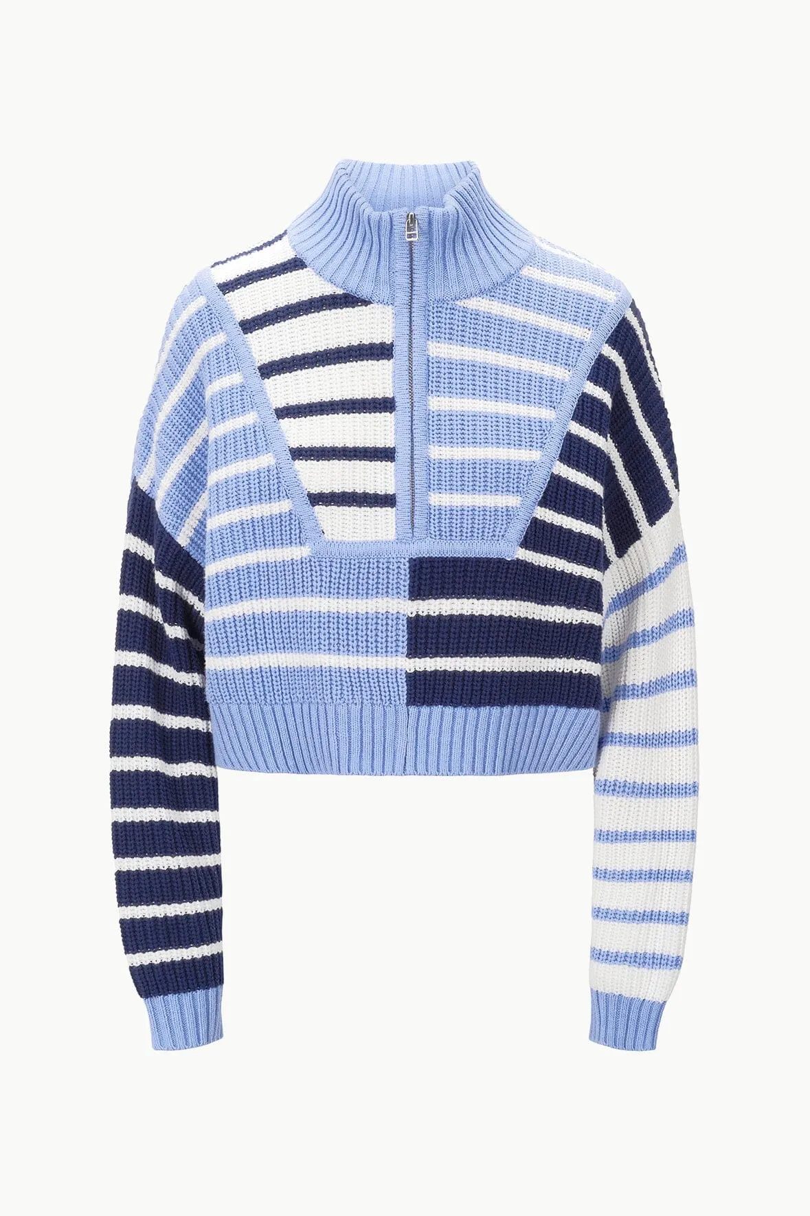 CROPPED HAMPTON SWEATER | ADRIATIC STRIPE