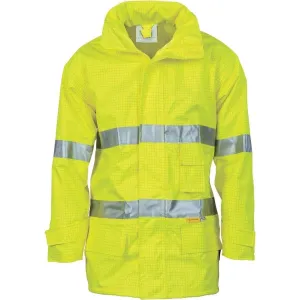 Dnc Workwear Hi-vis Breathable Anti-static Jacket With 3m Reflective Tape - 3875