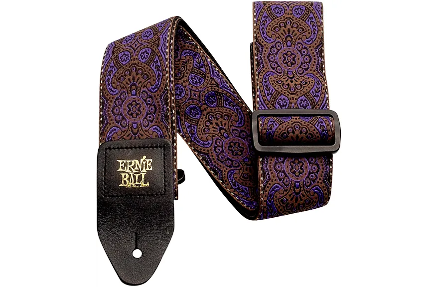 Ernie Ball Jacquard Guitar Strap Purple Paisley