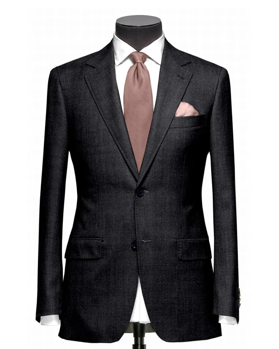 EThomas Wool Cashmere: Dark Grey Wool Jacket