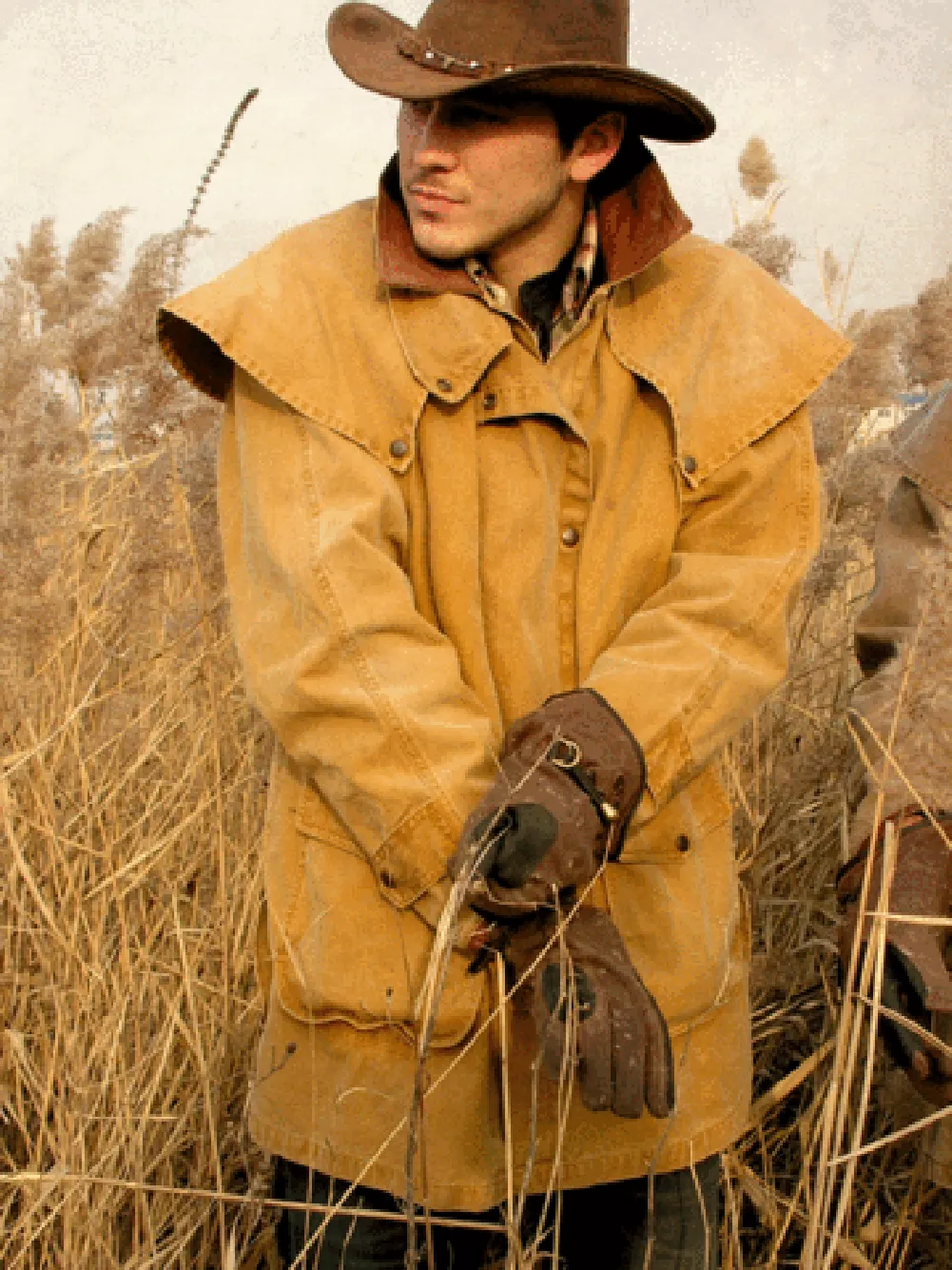 Gold Coast Drover Jacket in Mustard