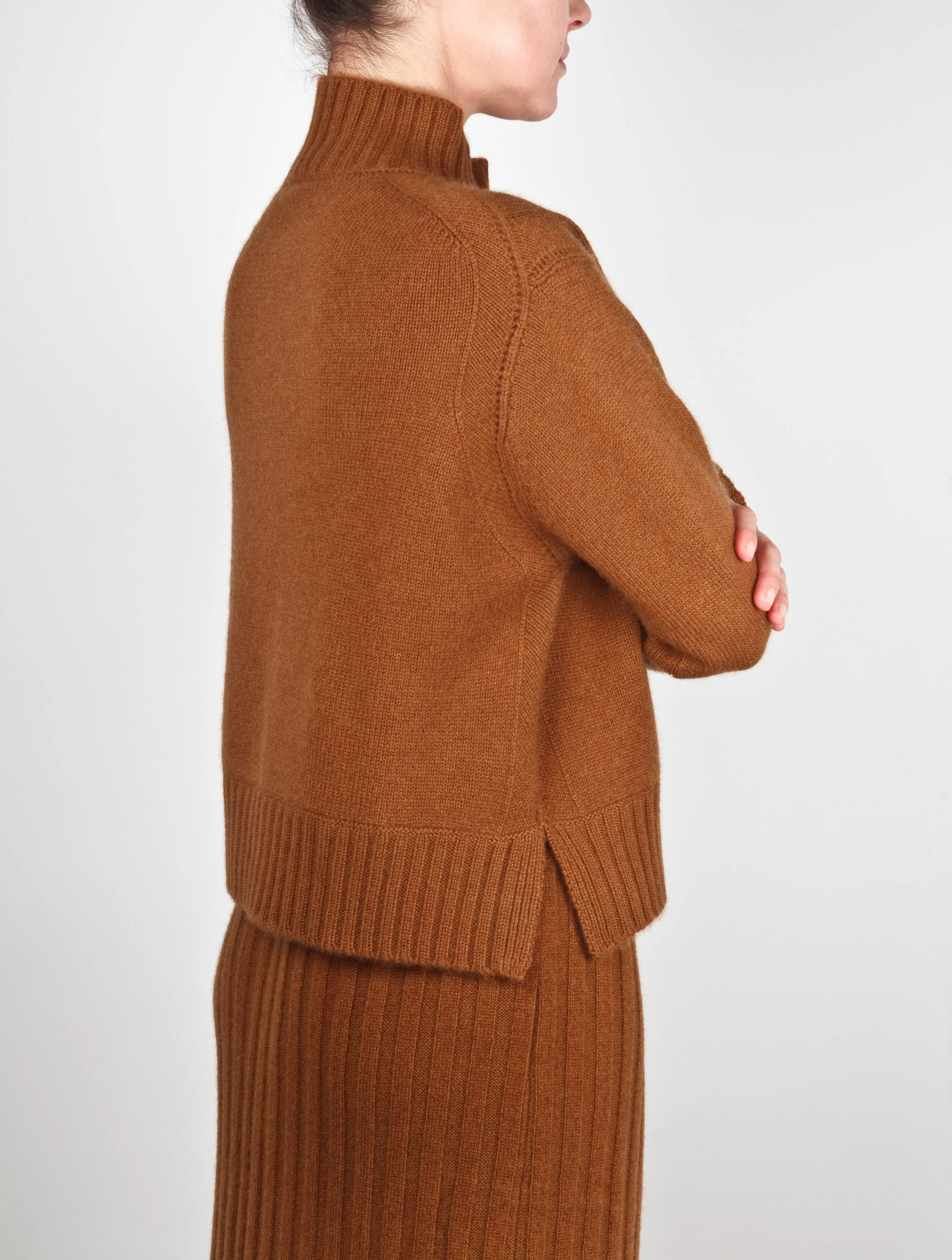 Hand Finished Turtleneck Cashmere Sweater