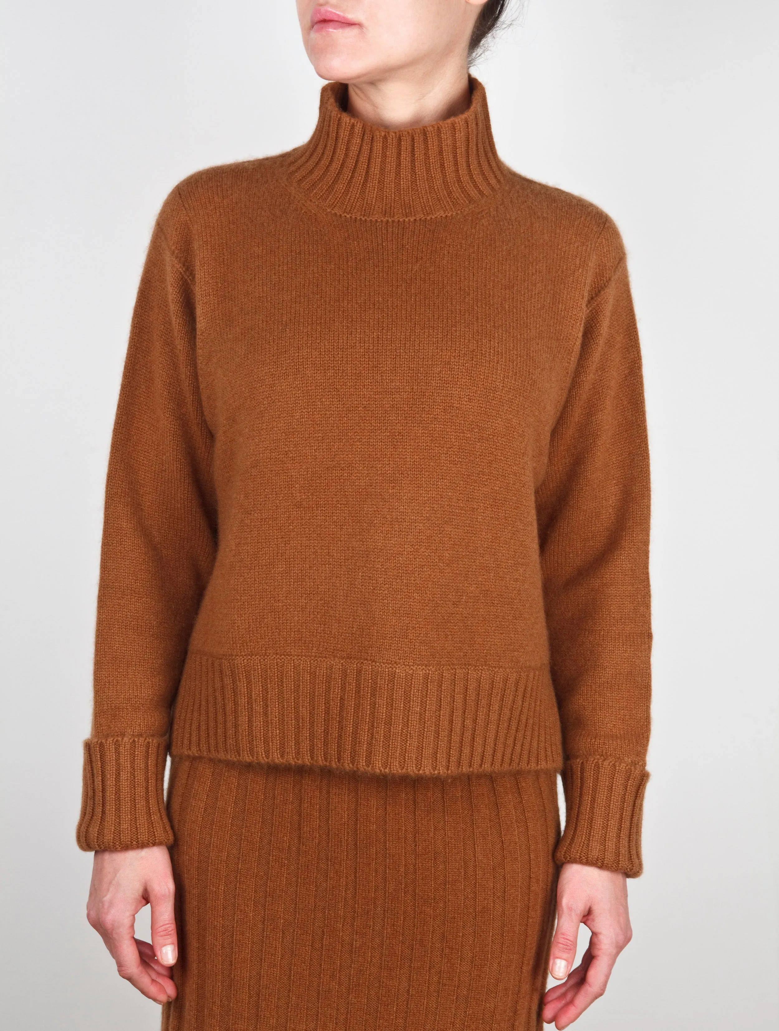 Hand Finished Turtleneck Cashmere Sweater