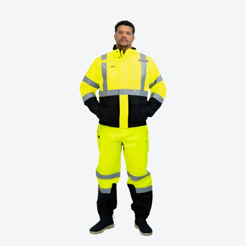 Hi-Vis Heated Rain Pants Men's