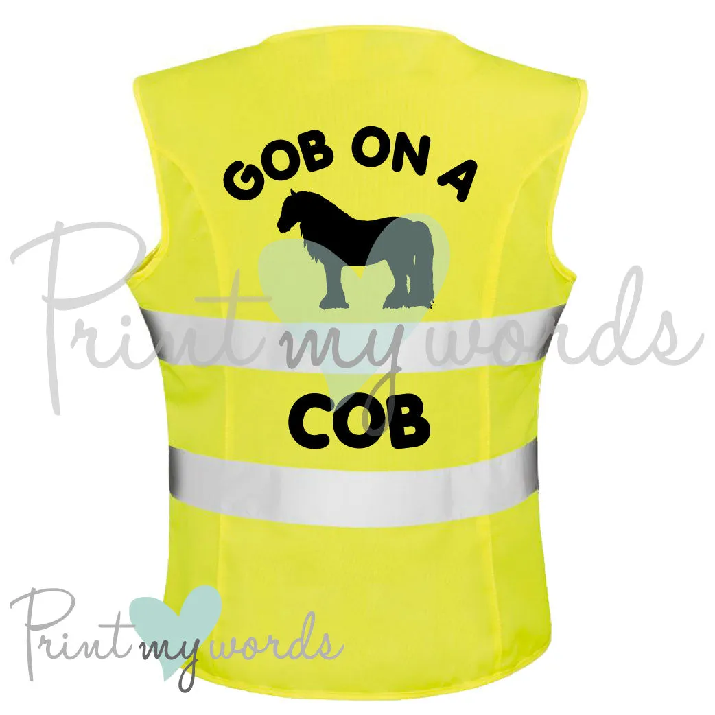 High Visibility Hi Vis Equestrian Reflective Vest Tabard Waistcoat GOB ON A COB hi-viz