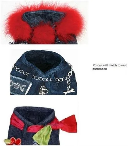 Hollywood Vest with Strawberry Patch- Three Collar Styles