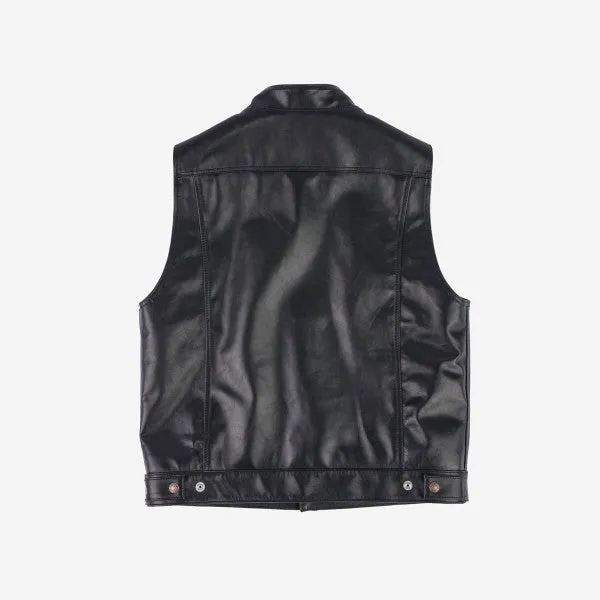 Iron Heart IHV-45 Japanese Steerhide Modified Type III Vest Black