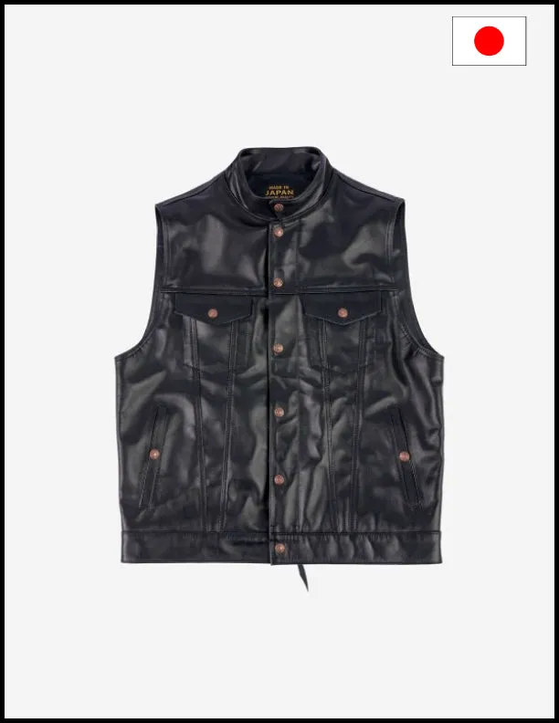 Iron Heart IHV-45 Japanese Steerhide Modified Type III Vest Black