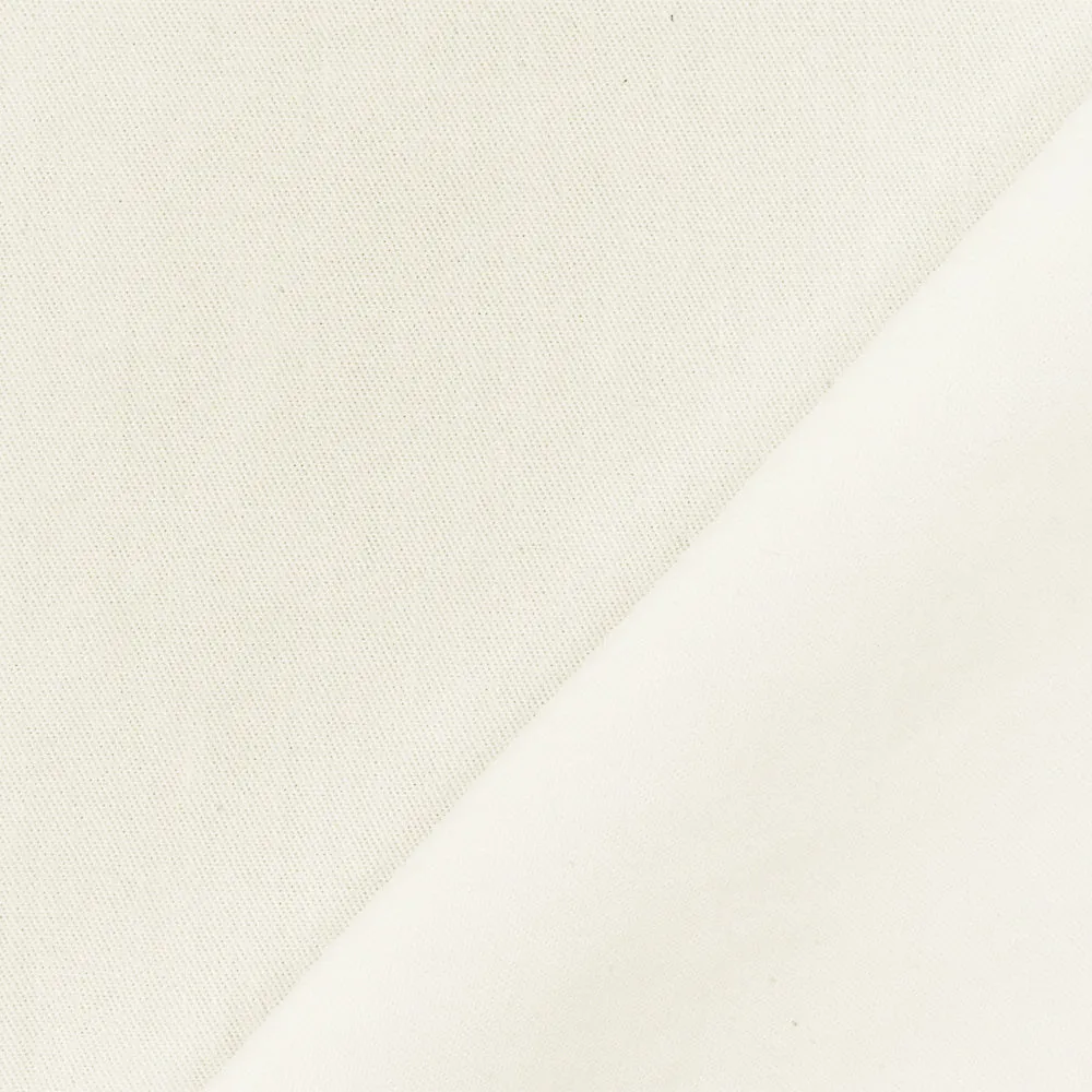 Ivory Solid Rayon Twill Woven Fabric