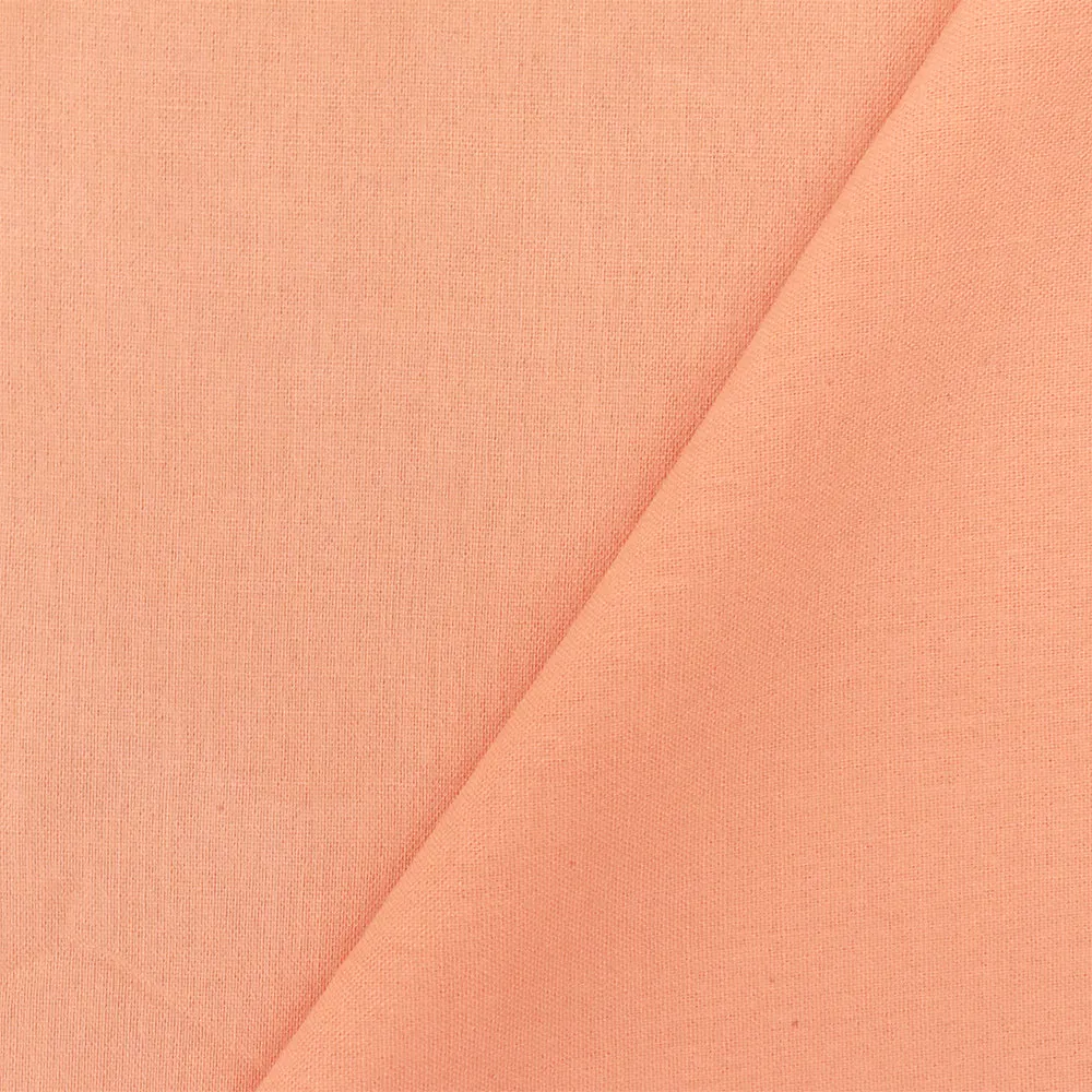 Light Orange Solid Rayon Challis Woven Fabric