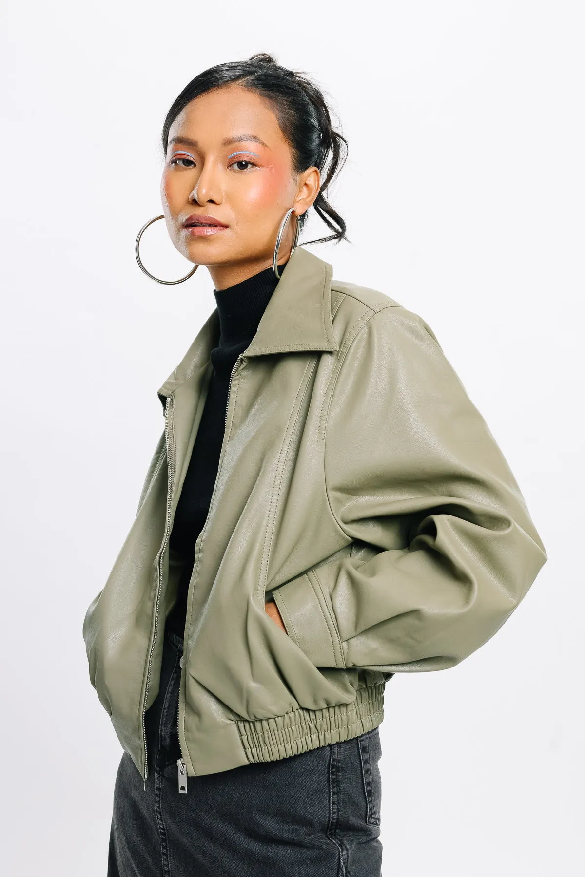 Matcha Addict Leather Jacket