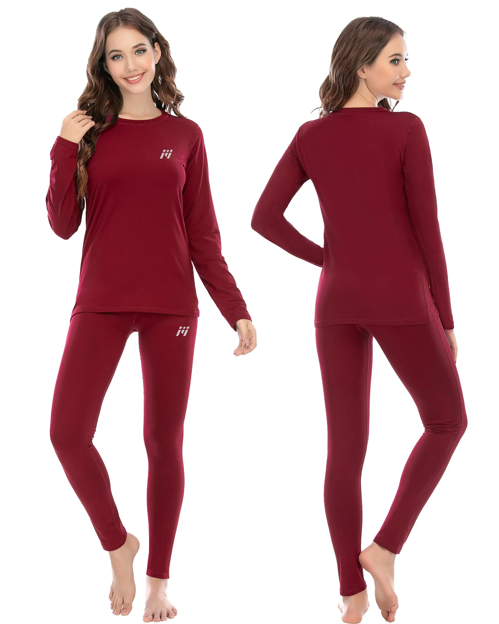 MEETWEE Red Winter Thermal Underwear Set