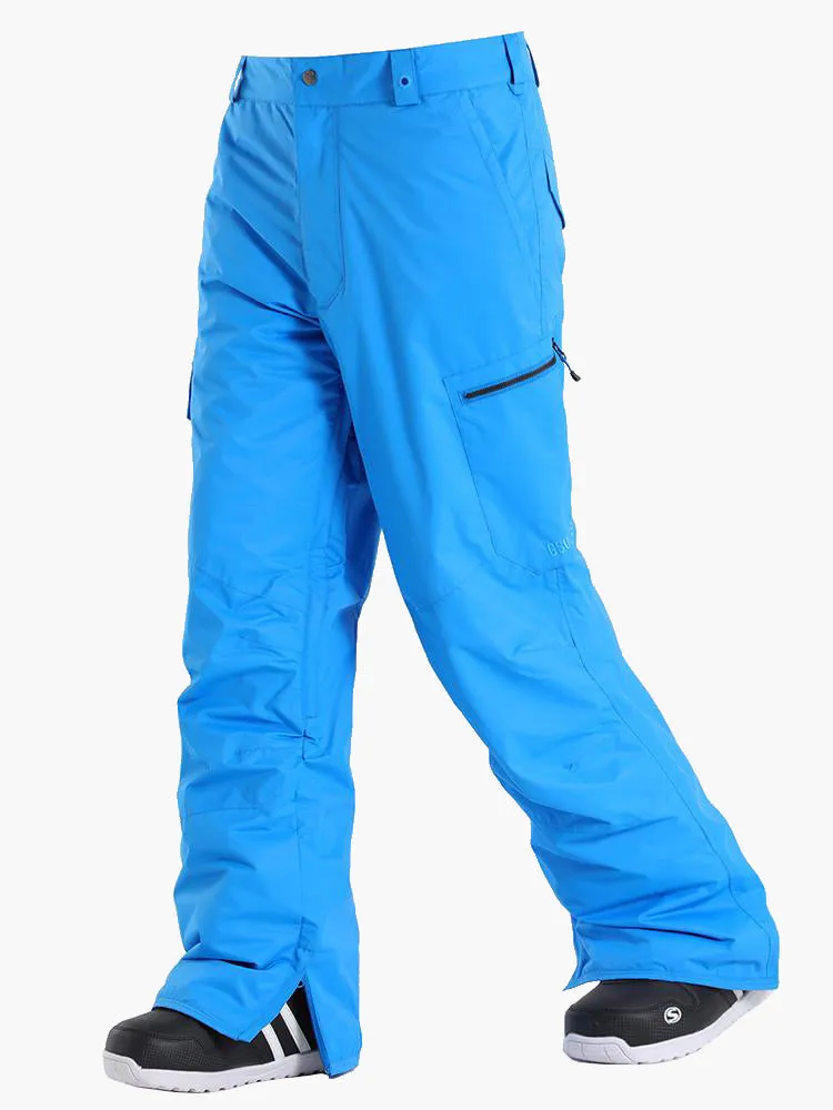 Men's High Windproof Waterproof Blue Snowboarding Pants&Ski Pants