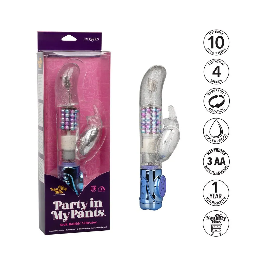 Naughty Bits Party in my Pants Jack Rabbit Vibrator