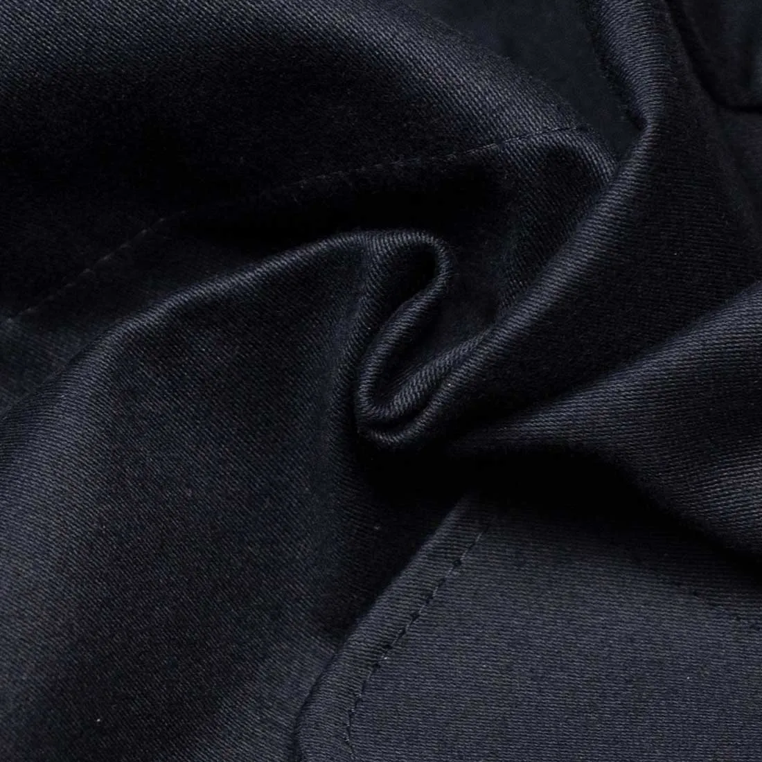 "Double Jacket" in navy blue French cotton sateen with Bavarian loden removable lining