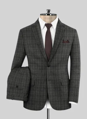 Reda Inleti Black Checks Wool Suit