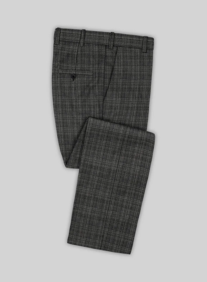 Reda Inleti Black Checks Wool Suit