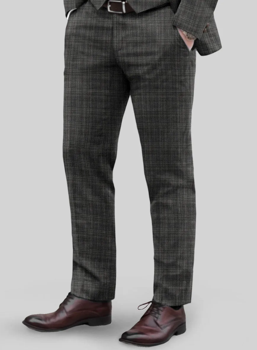 Reda Inleti Black Checks Wool Suit