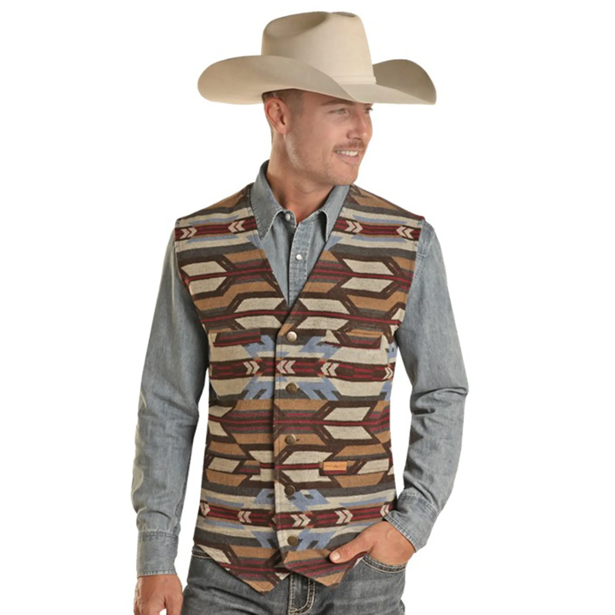 Rock & Roll Men's Serape Wool Vest