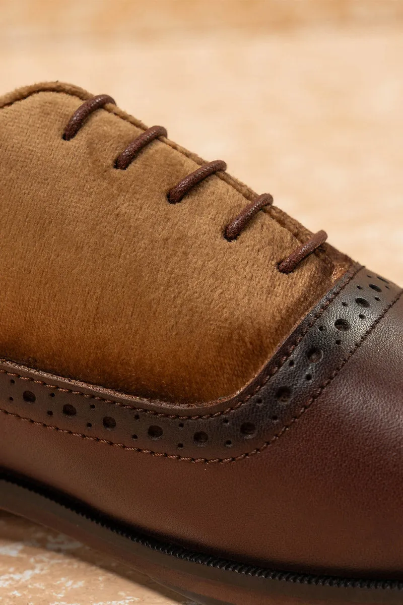 Tan Classic Lace Up Brogue