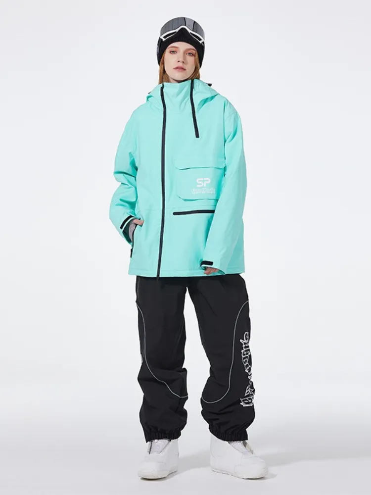 Trendy 2025 Ski Suits Women's Windproof Snowboarding Jacket & Pants