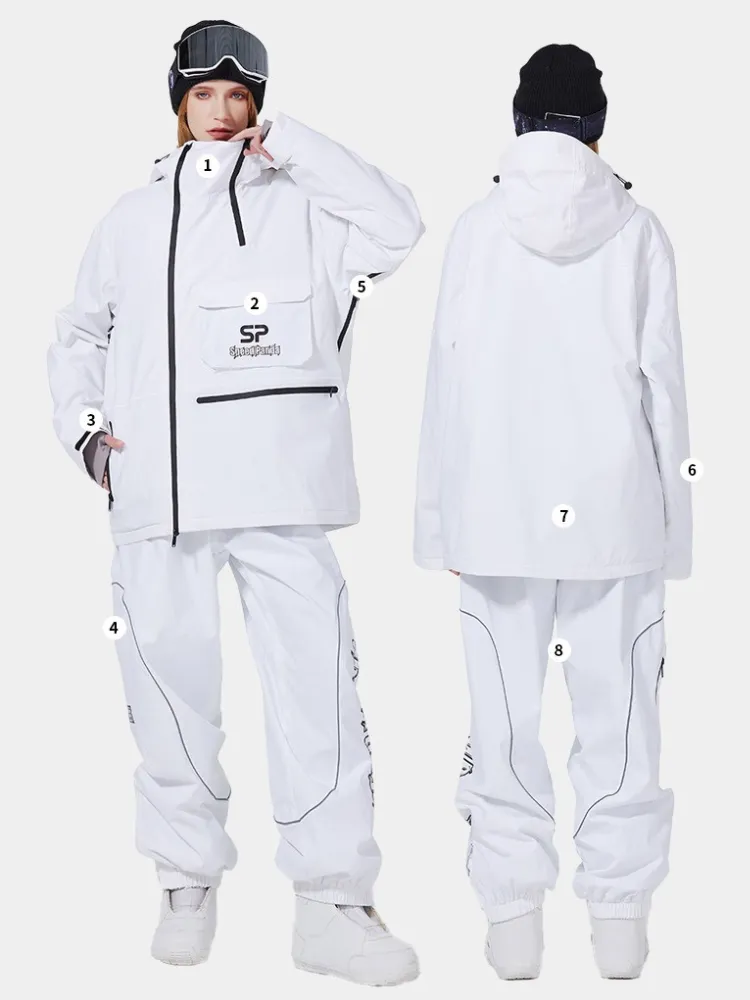 Trendy 2025 Ski Suits Women's Windproof Snowboarding Jacket & Pants