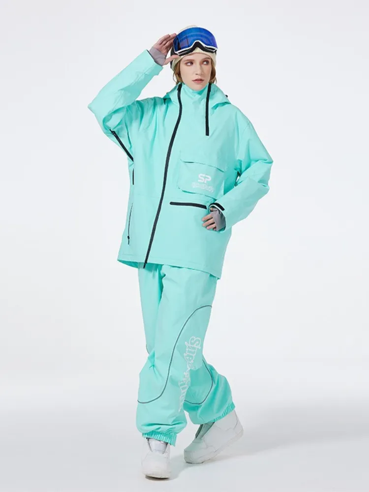 Trendy 2025 Ski Suits Women's Windproof Snowboarding Jacket & Pants