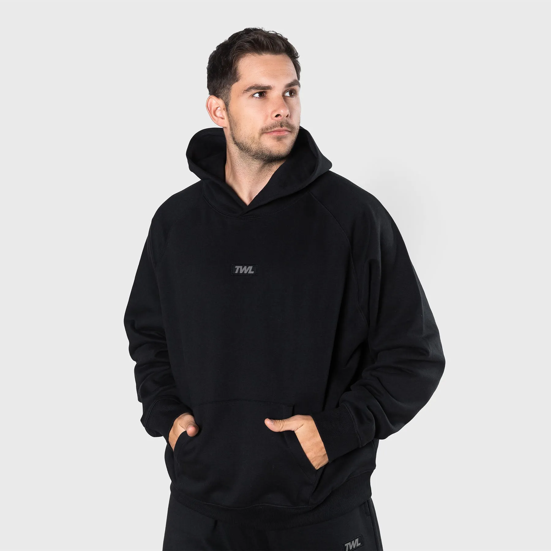 TWL - ALTITUDE OVERSIZED HOODIE - BLACK