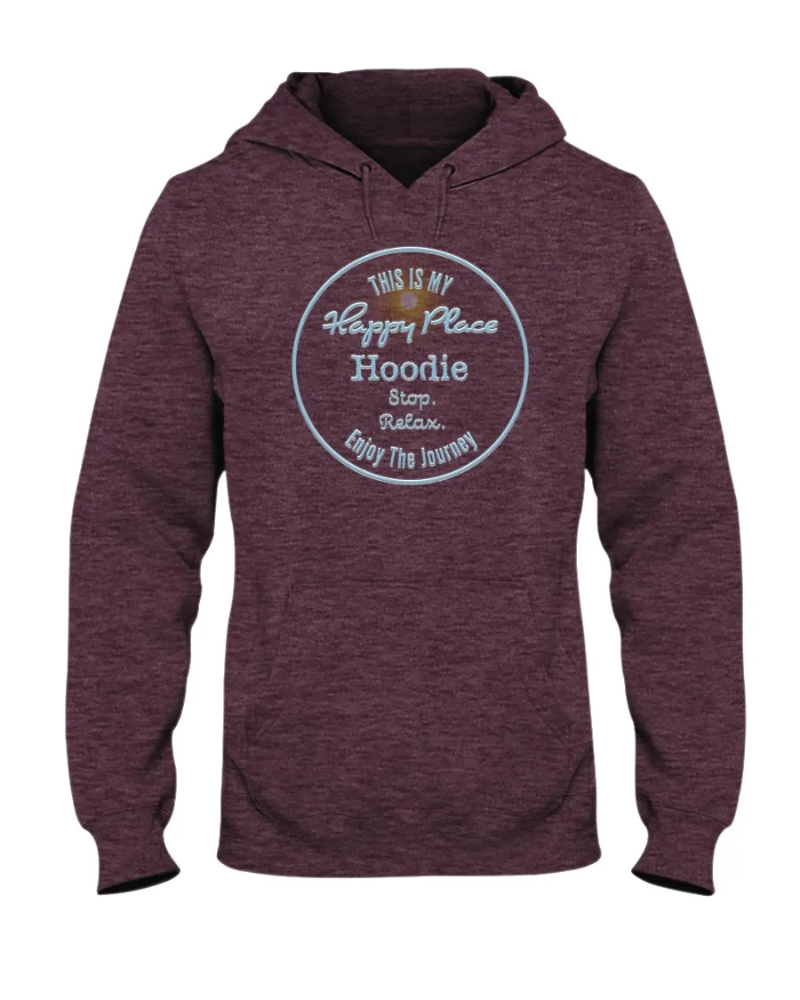 Unisex This Is My Happy Place Hoodie Fleece Hooded Sweatshirt