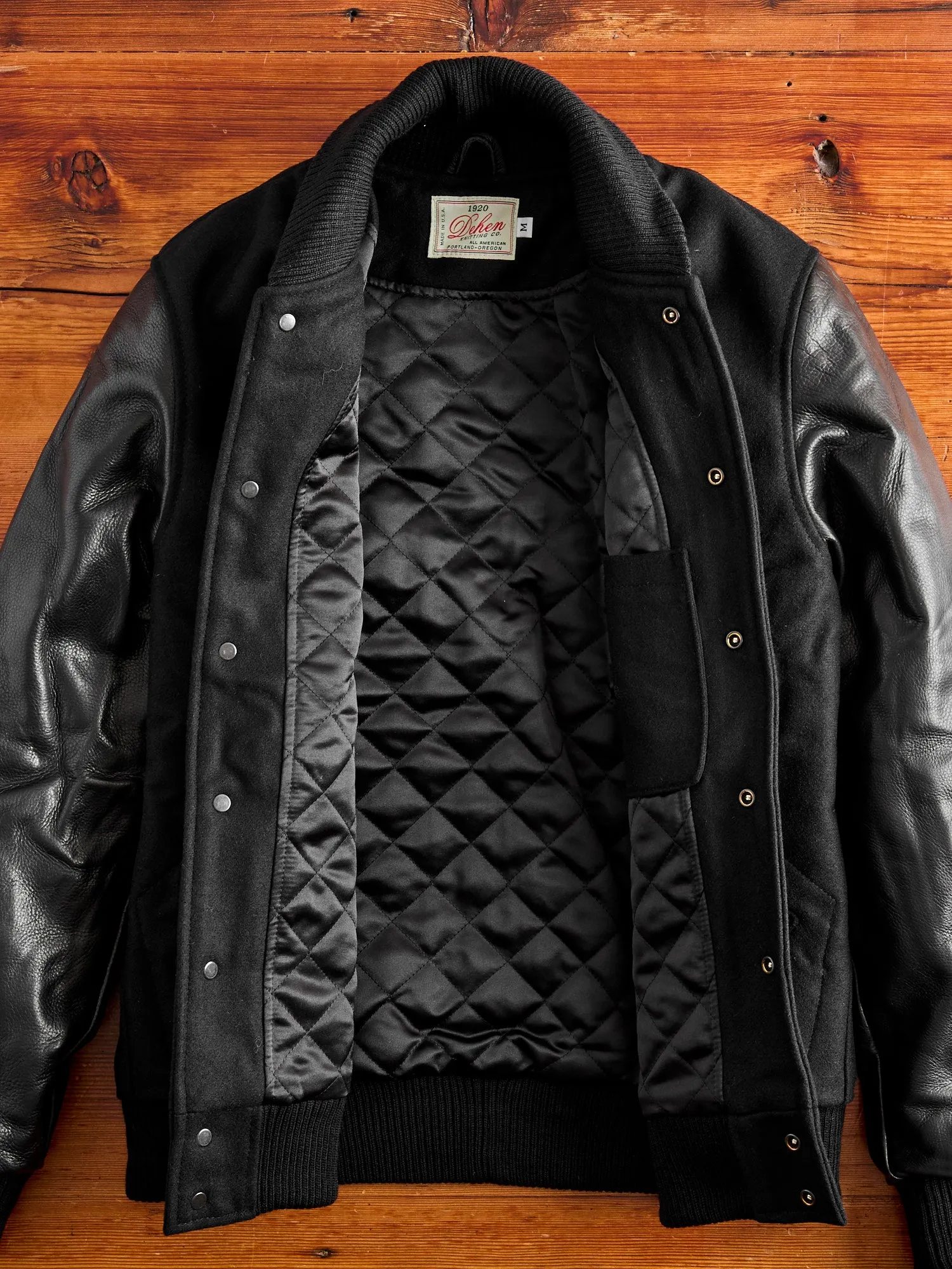 Varsity Jacket in Black