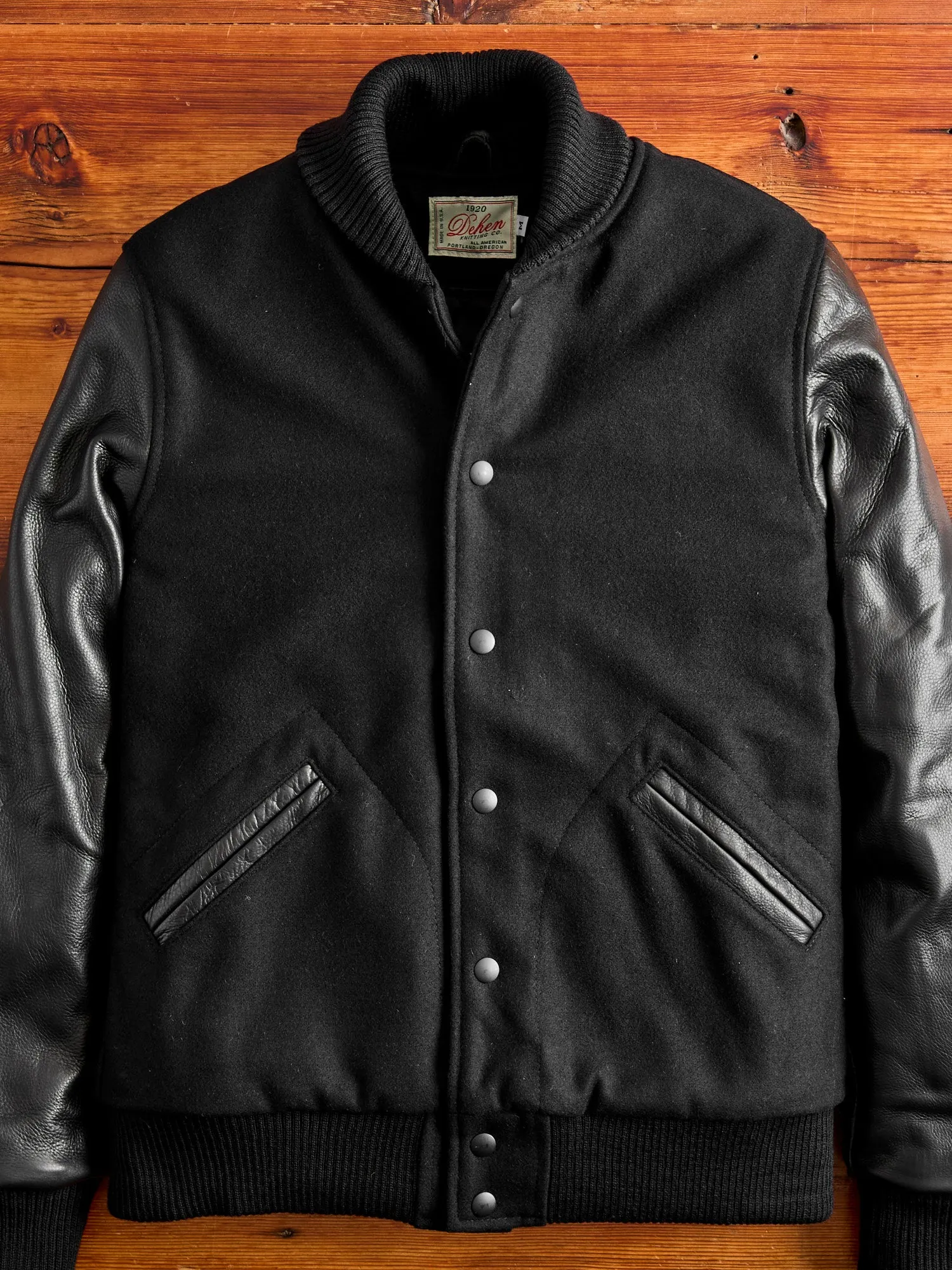 Varsity Jacket in Black