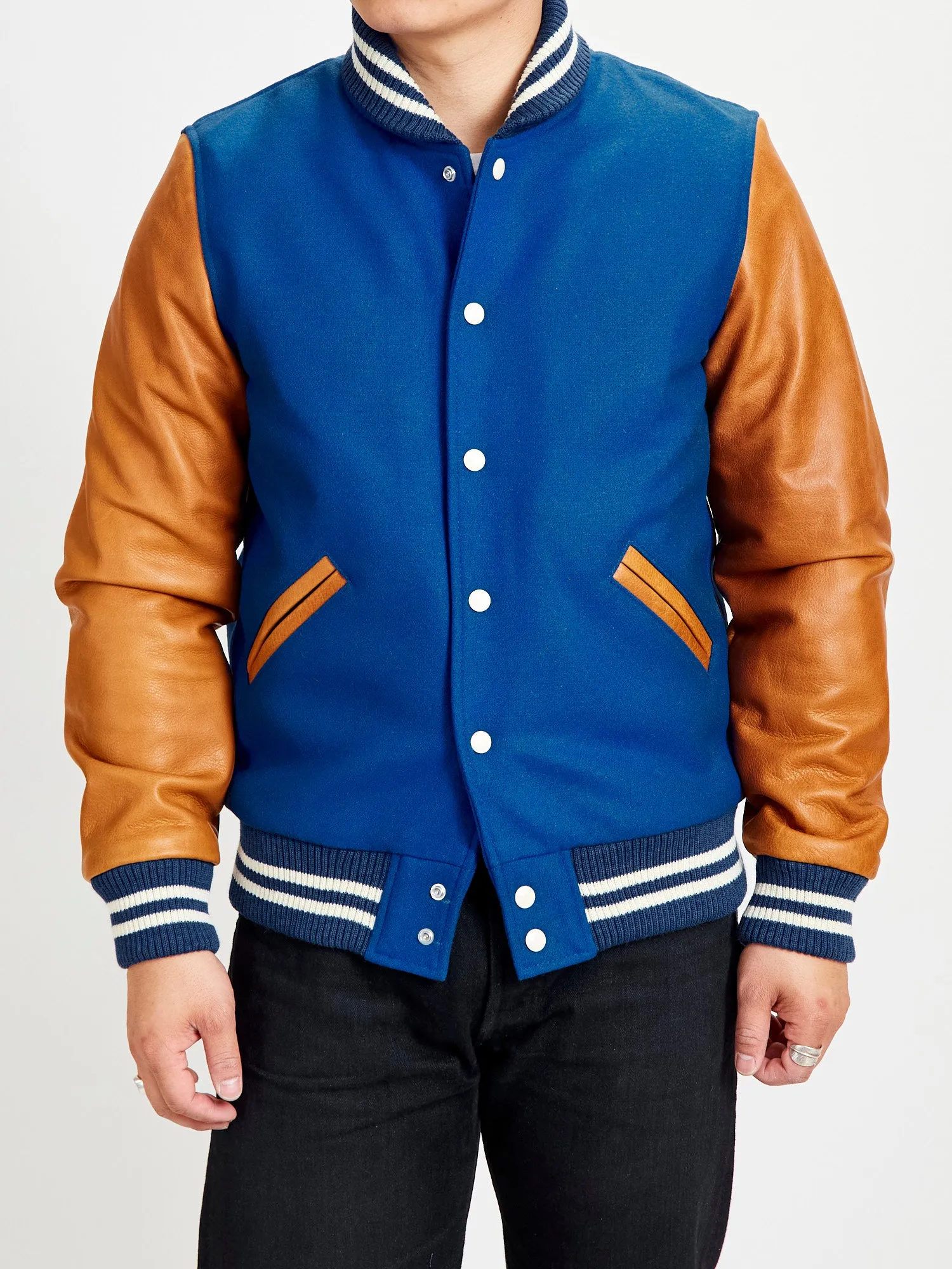 Varsity Jacket in Royal Rust