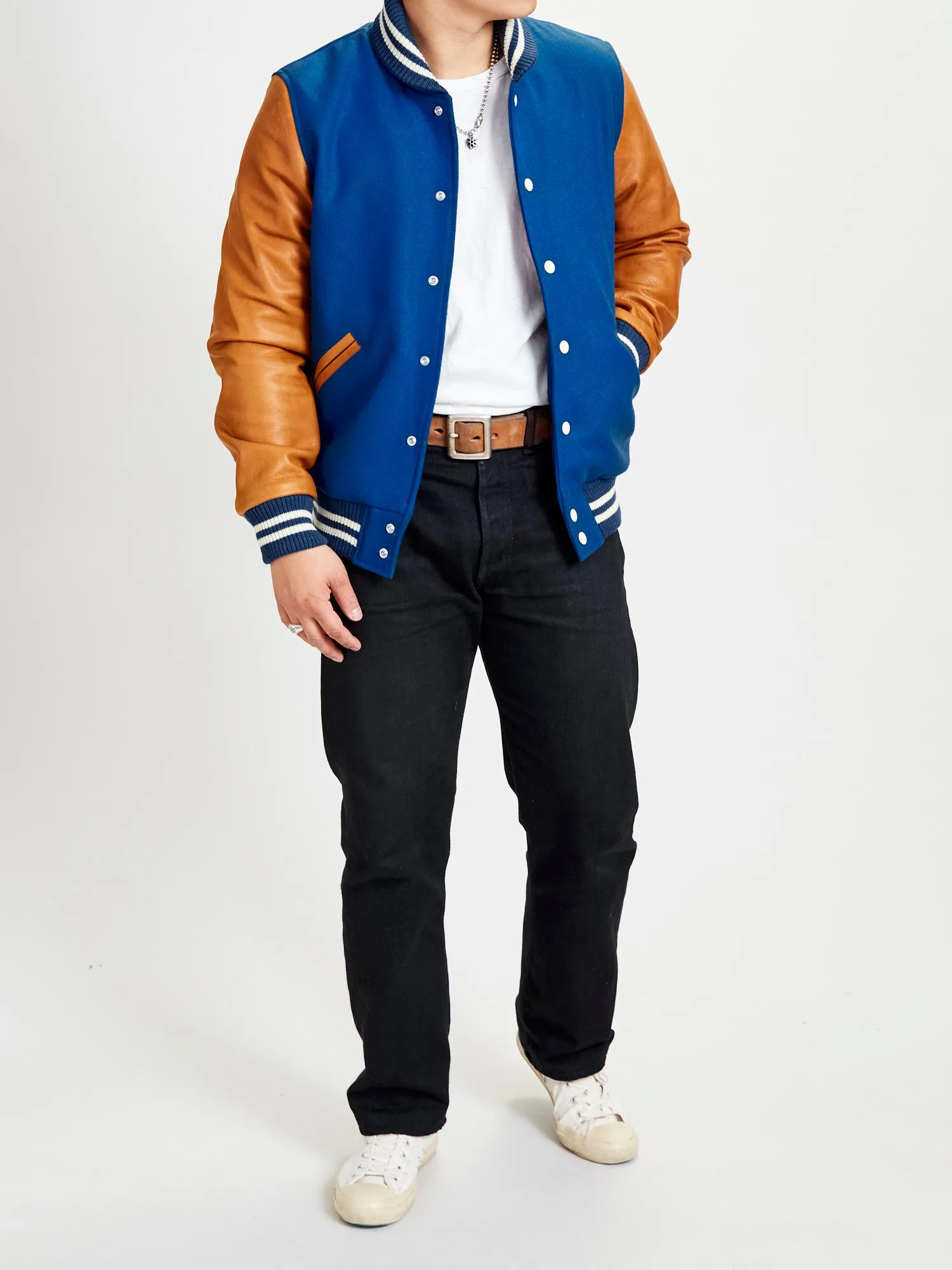 Varsity Jacket in Royal Rust