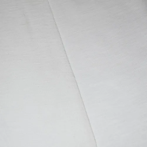 Wing White Tubular Slubbed Jersey Knit Fabric